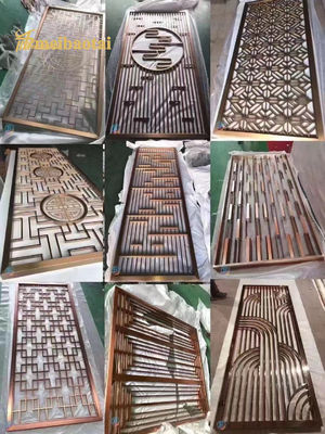 Καλή τιμή SS201 304 Προσαρμόστε το χώρο διαχωρισμού από ανοξείδωτο χάλυβα Διακόσμηση τοίχου σε απευθείας σύνδεση