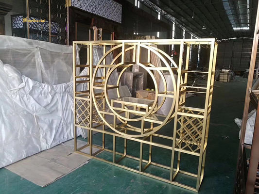 Καλή τιμή Χρυσό καθρέφτη τρίχωμα από ανοξείδωτο χάλυβα Διαχωριστικό δωματίου Διακόσμηση δωματίου, λόμπι σε απευθείας σύνδεση