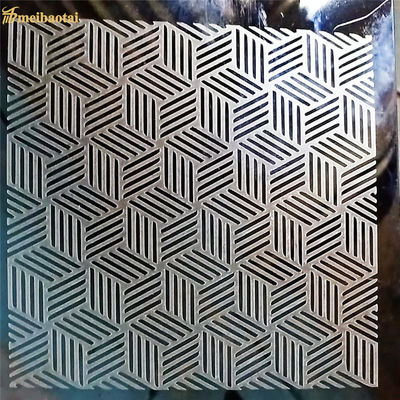 0.65mm Παχύ Ανοξείδωτο ατσάλι 304 χαραγμένο φύλλο με μέγεθος 1219x2438mm για διακοσμητικές εφαρμογές