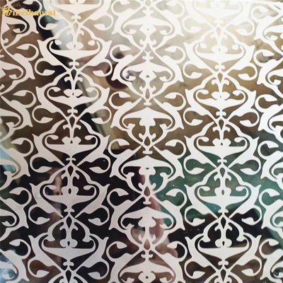 Ανθόκιο χαραγμένο φύλλο από ανοξείδωτο χάλυβα 304 βαθμίδας 0,55 mm πάχος διακοσμητική πλάκα