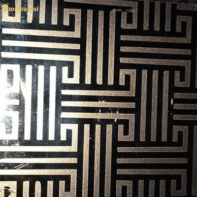 Καλή τιμή Ασημένιο χαραγμένο καθρέφτης διακοσμητικό πιάτο καμπινών ανελκυστήρων φύλλων ανοξείδωτου 4 πόδια σε απευθείας σύνδεση