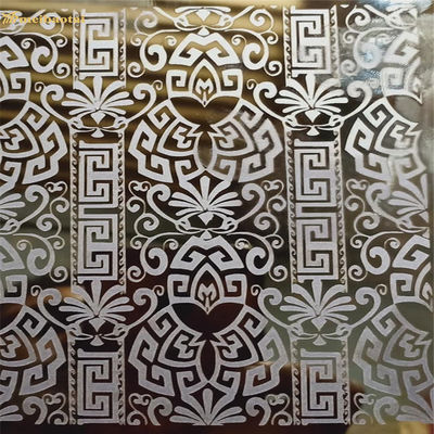 304 βαθμός καθρέφτης χαραγμένο φύλλο από ανοξείδωτο χάλυβα 1219x2438mm για διακόσμηση ανελκυστήρα