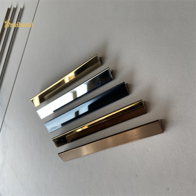 304 T Slot Stainless Steel Tile Trim Gold Mirror Finish Διακοσμητικά προφίλ