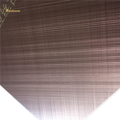Ο σταυρός χαλκού βούρτσισε το Hairline φύλλο 1219x2438mm ανοξείδωτου